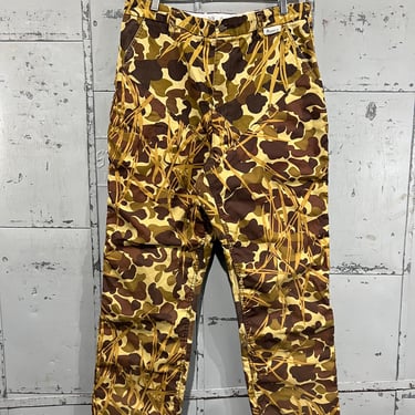 90s 36” waist  vintage duck camo brush pants 