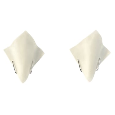 1990s Pair of Handkerchief Sconces by Boyd Lighting in Satin Glass