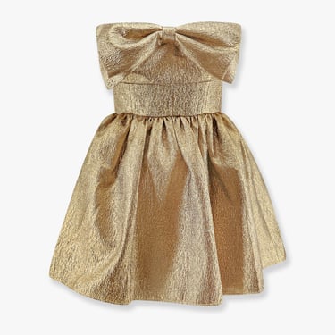 Self Portrait Women Metallic Fibre Fabric Mini Dress