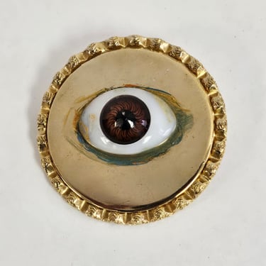 Evil Eye Borwn, Evil Eye Protection Brooch, Custom Design, Designs by Amanda Alarcon-Hunter, Evil Eye Brooch, Brown Eye Jewelry, Eye Jewelry 