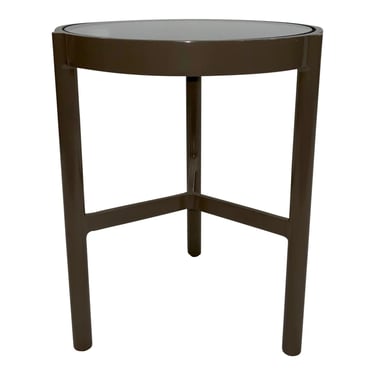 Thomas Pheasant for Baker/McGuire Taupe Spot Outdoor Side Table