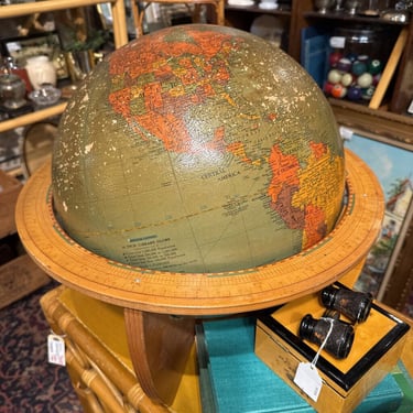 Vintage 16 in Library Globe made in Chicago by Denoyer-Geppert