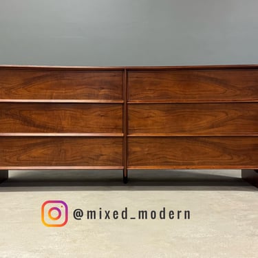 Refinished Robsjohn Gibbings for Widdicomb Walnut 68” Dresser 