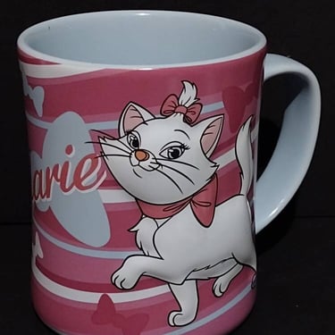 Vintage Disney Marie Aristocats 2D Ceramic Coffee Mug 5" 