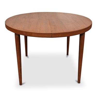 Round Teak Dining Table w 2 Leaves - 0823102