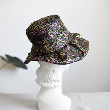 1960s Iridescent Paisley Hat 