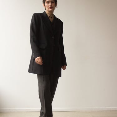 1990s DKNY Donna Karan Pinstriped Suit 