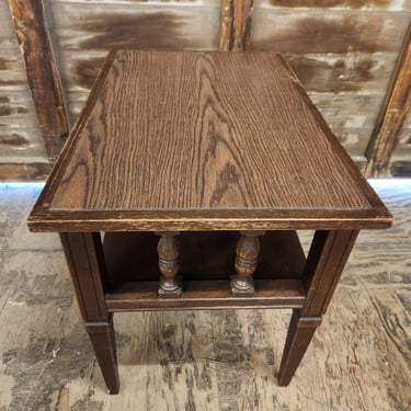 Vintage Side Table with Shelf 29" x 22" x 18.75"