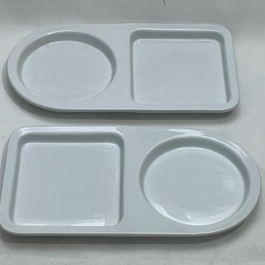 Vintage 1970s BIA Cordon Bleu Porcelain Soup & Sandwich Plates - Set of 2 - Durable! 