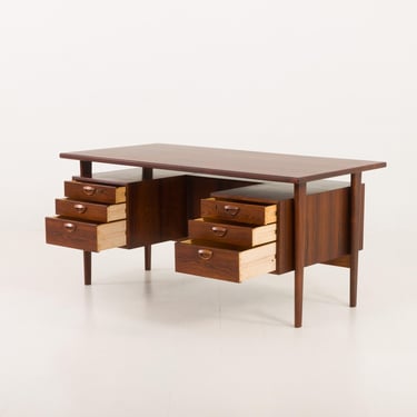 Kai Kristiansen Executive Rosewood Desk Model 59 for Feldballes Möbelfabrik, Denmark, 1960s 