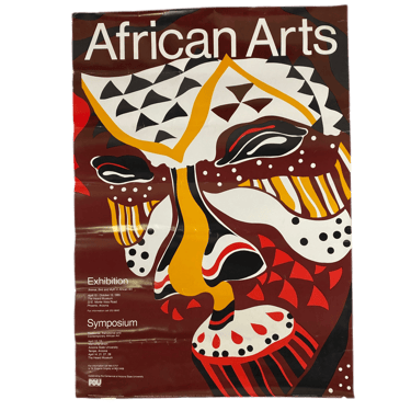 Vintage Arizona State University "African Arts" 1985 Exhibition And Symposium Poster