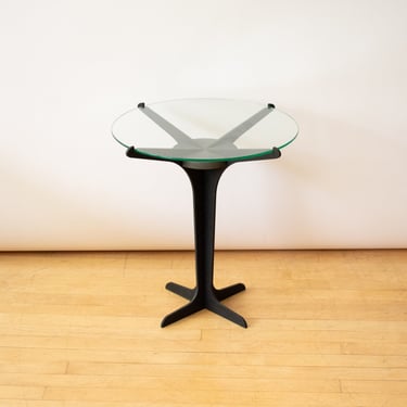 Metal &amp; Glass Side Table