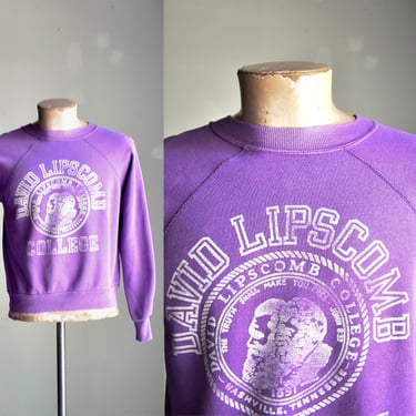 Vintage Pullover Raglan Sweatshirt / Vintage Nashville Tennessee Raglan / Vintage College Raglan Sweatshirt / Vintage David Lipscomb College 