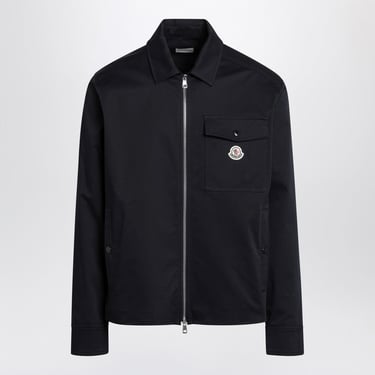 Moncler Navy Blue Zip-Up Shirt Jacket Men