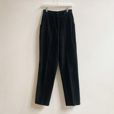 Black Cotton Cord Trouser