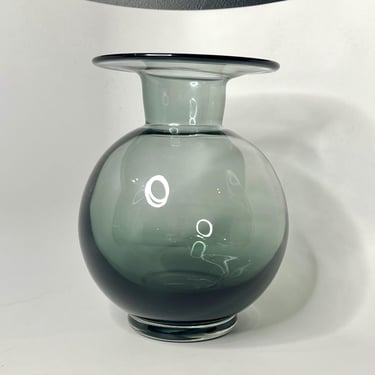 Stylish MCM Danish Smokey Glass Vase 