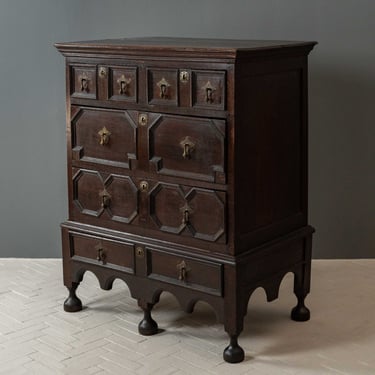 Antique English Jacobean Oak Chest