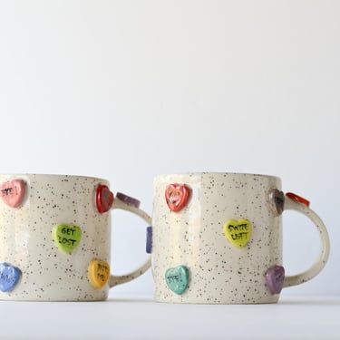 Anti Valentine Mugs | Handmade Pottery | Handmade Ceramics | Funny Pottery 