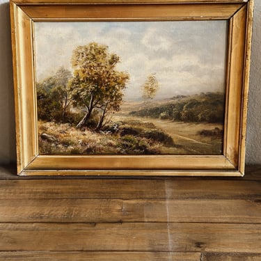 Original 19th c. antique oil painting by sidney yates johnson (england) 