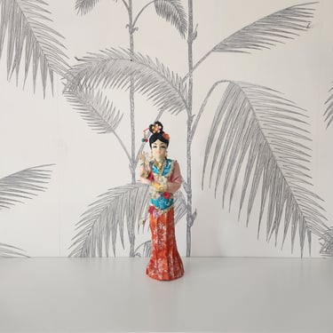 Vintage Asian Female Decorative Statue 