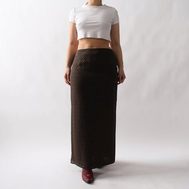 2000s Soft Mocha Silk Skirt - W31