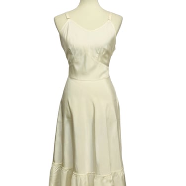 1950's Ivory Taffeta Slip Dress
