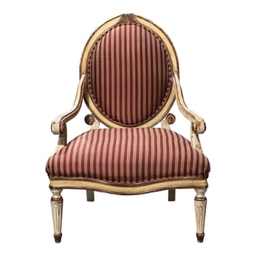 Sherrill Furniture Louis XV Style Fauteuil Armchair 