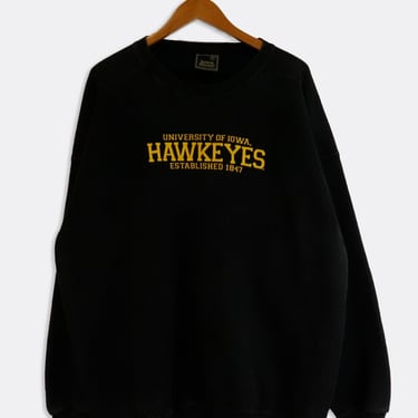 Vintage University Of Iowa Hawkeyes Established Sweatshirt Sz 2XL