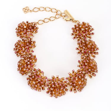 Pink Firework Burst Collar Necklace