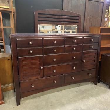 Tall 6-Drawer Dresser with Mirror