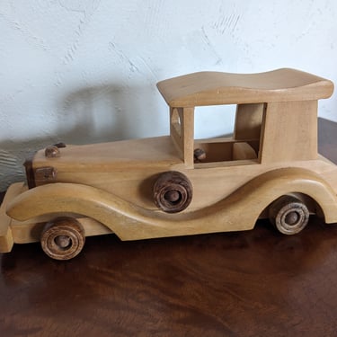 Handcrafted Wooden Classic Car 