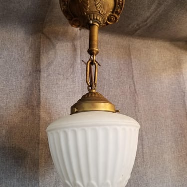 Antique Acorn Shade Pendant Light