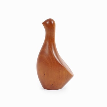 Alan Middleton Walnut Bird Figurine Wooden Mid Century Modern 