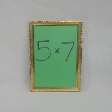 Vintage Picture Frame - Gold Tone Metal w/ non-glare Glass - Tabletop or Wall - Holds 5