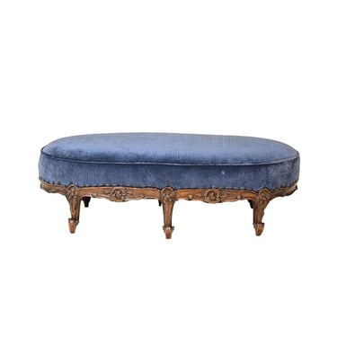 Vintage Oval Foot Stool in Louis XV Taste