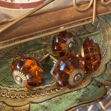 Set of 4 glass knobs