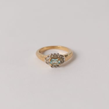 Vintage Baby Blue Gem Ring