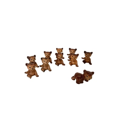 Mini Bears in Ceramic - Lot of 10 