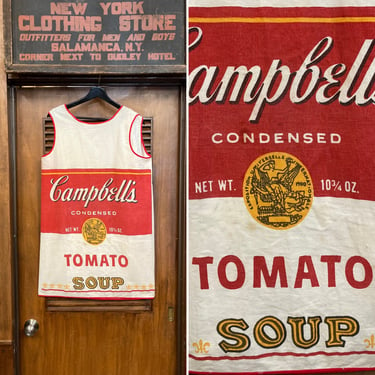 Vintage 1960’s Campbells Soup Warhol Pop Art Mod Wrap Dress, 1960’s Dress, Mod Dress, Shift Dress, Wrap Dress, Andy Warhol, Campbells Soup 