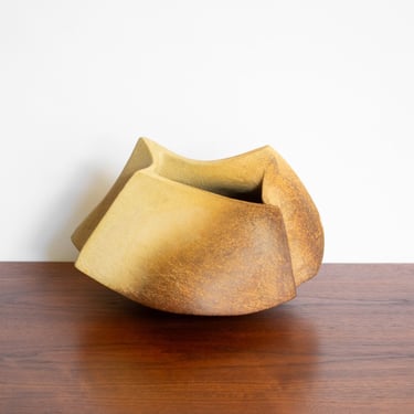 Large Ceramic Studio Slab Vase
