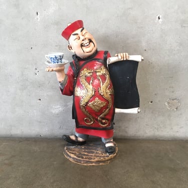 Chinese Restaurant Statue with Chalkboard