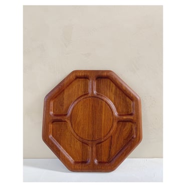 Danish Modern style Teak Serving Tray, Lazy Susan, featuring Danish Modern Design | Midcentury Modern, Barware, Serving Ware, Centerpiece 