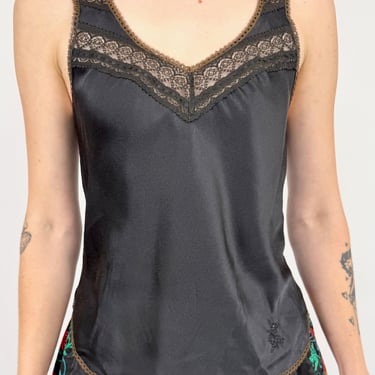 Black Christian Dior Silk Tank