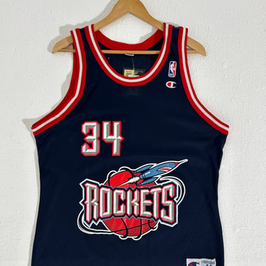 RS Vintage Hakeem Olajuwon Houston Rockets NBA Jersey Sz. L
