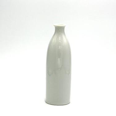 vintage otagiri omc white porcelain bud vase 