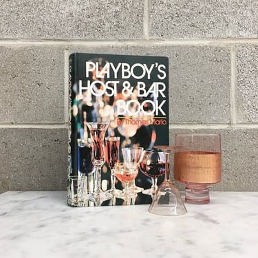 Vintage Playboy's Host & Bar Book Retro 1970s Thomas Mario + Instructions for Making Drinks and Cocktails + Bartender Guide + Hardcover 