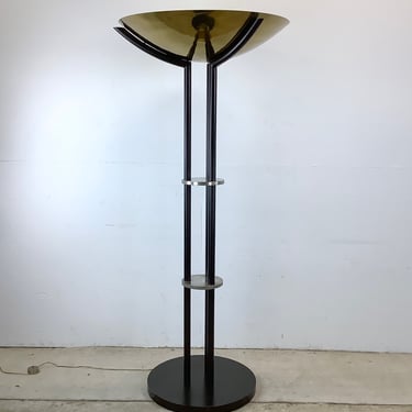 Oversized Vintage Modernist Torchiere Lamp- after Karl Springer 