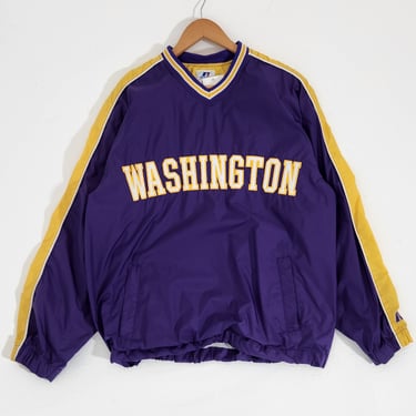 Vintage 1990's UW Huskies Washington Windbreaker Pullover Sz. M