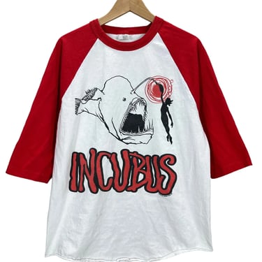 2009 Incubus Big Fish 3/4 Sleeve Raglan Concert T-Shirt Large