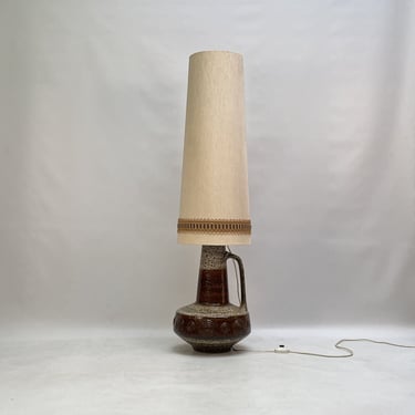 Vintage ceramic floor lamp by Hustadt West Germany 1970s 